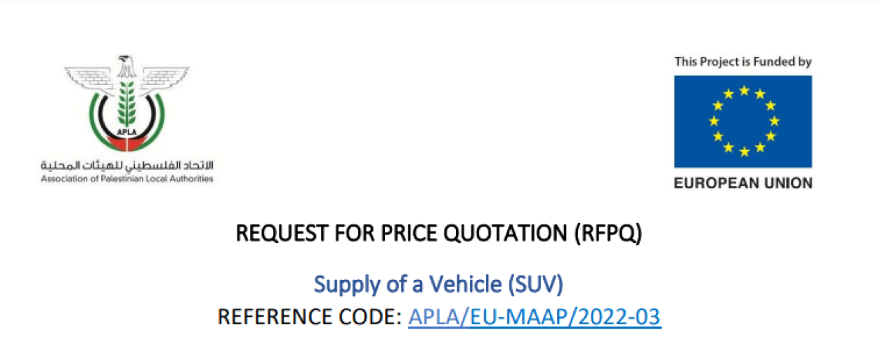 REQUEST FOR PRICE QUOTATION (RFPQ) Supply of a Vehicle (SUV)  