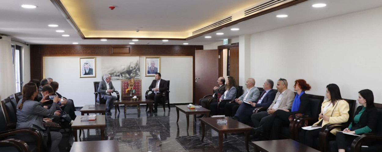 نائب رئيس الاتحاد يستقبل وزير خارجية الوزارة الاتحادية الألمانية للتعاون الاقتصادي والتنمية في مدينة بيت لحم