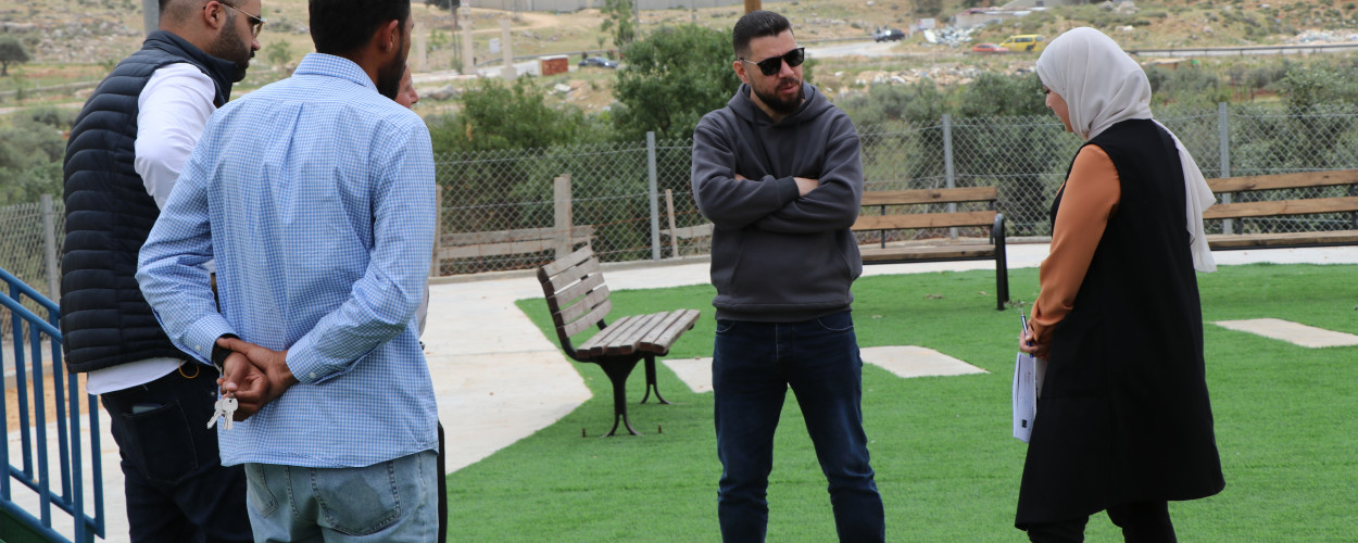 APLA receives the Public Park construction project in Qalandiya as part of its interventions in Area "C"