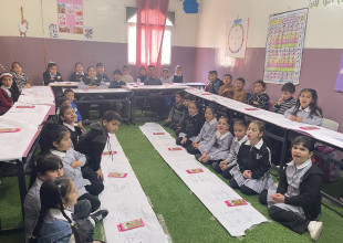 الاتحاد الفلسطيني للهيئات المحلية يختتم أنشطة برنامج حكايات التنمية المستدامة في مدرسة بنات يطا الثانوية في يطا ومدرسة الوحدة الأساسية المختلطة في بيت عوا