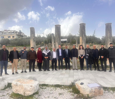 الاتحاد الفلسطيني للهيئات المحلية ينظّم زيارة ميدانية إلى سبسطية مع القنصلية الفرنسية