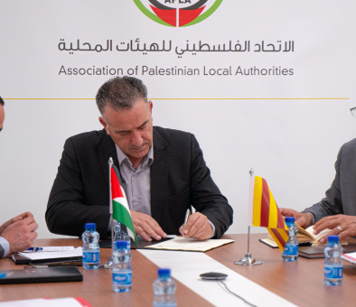 APLA Signs a New Cooperation Agreement under the "Catalan-Palestinian Municipal Initiative, District 11: Cities of Palestine"