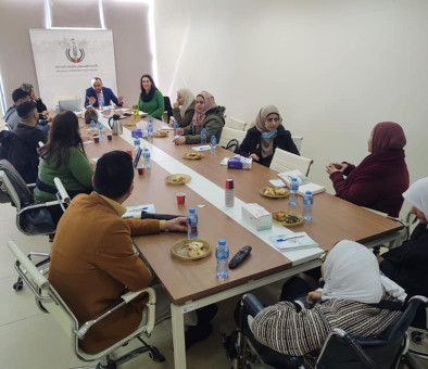 APLA holds a meeting for the evaluation of the project Promoting the Rights of PwDs in Palestine